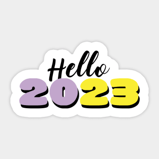 Hello 2023 Sticker